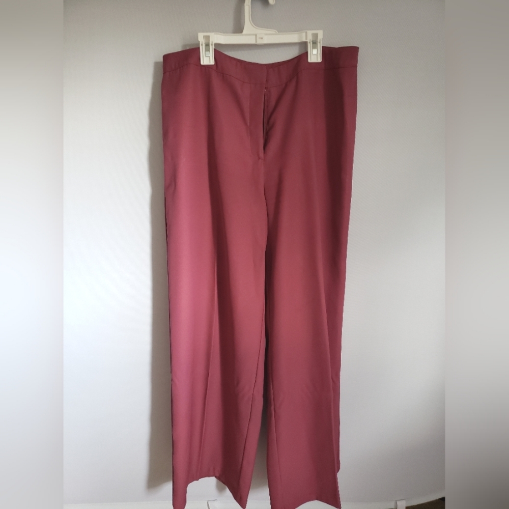 Metrostyle pink high waisted dress pants, size 16